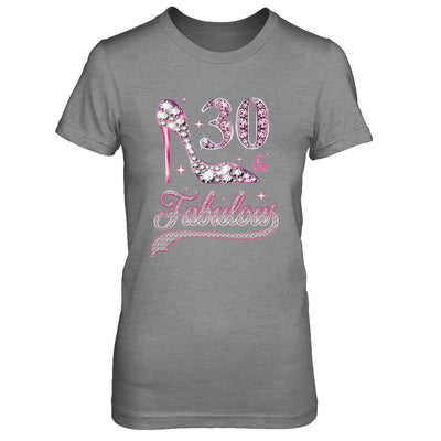 30 And Fabulous 30 Years Old 1991 30th Birthday Gift-T-Shirt & Hoodie-Women's T-Shirt-Sport Grey