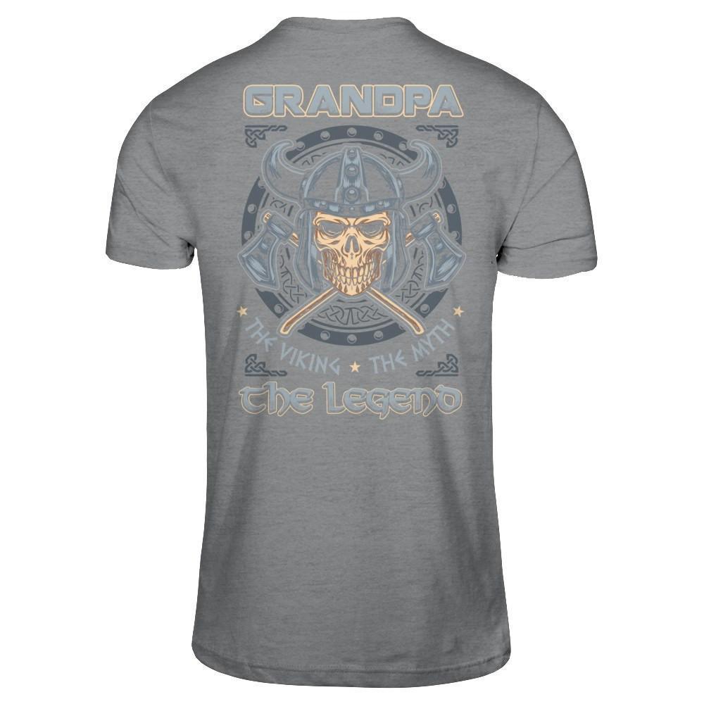 Grandpa The Viking The Myth The Legend-T-Shirt & Hoodie-Classic T-Shirt-Sport Grey