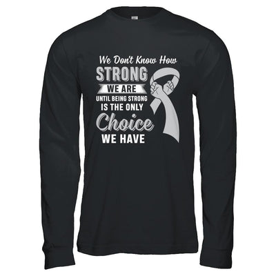 Being Strong Choice Parkinson's Disease Brain Cancer-T-Shirt & Hoodie-Long Sleeve T-Shirt-Black
