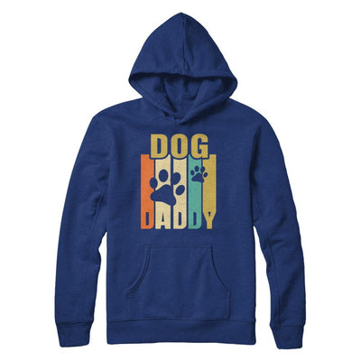 Retro Vintage Daddy Dog Father's Day Gift-T-Shirt & Hoodie-Pullover Hoodie-Deep Royal