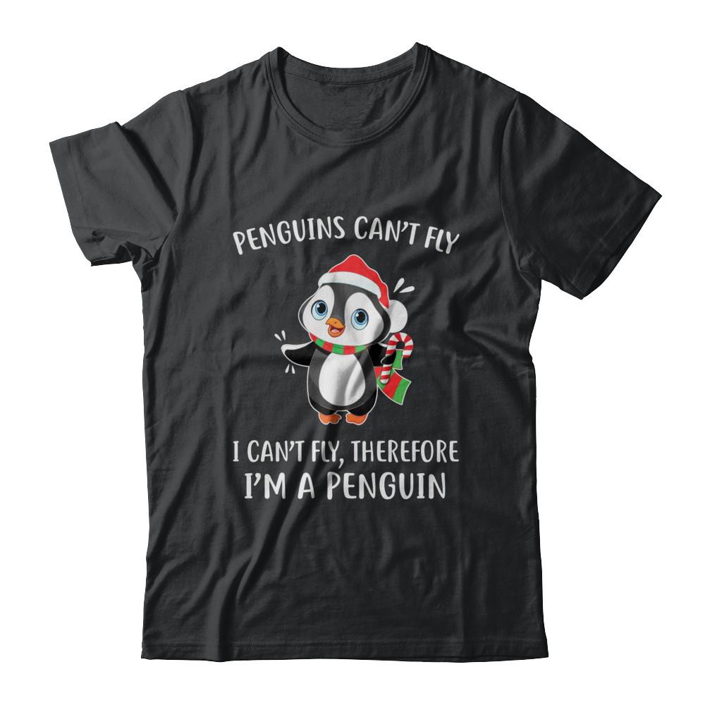 Funny Penguin I Can't Fly Christmas Gift