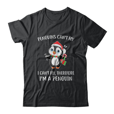 Funny Penguin I Can't Fly Christmas Gift-T-Shirt & Sweatshirt-Classic T-Shirt-Black