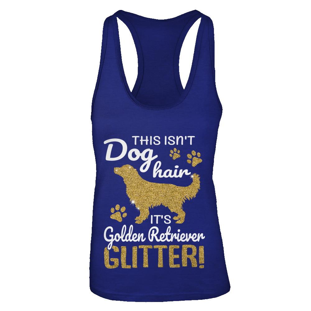 This Isn't Dog Hair It's Golden Retriever Glitter-T-Shirt & Tank Top-Women's Ideal Racerback Tank-Royal