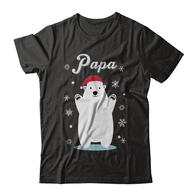 Papa Bear Christmas Santa Pajamas-T-Shirt & Sweatshirt-Classic T-Shirt-Black