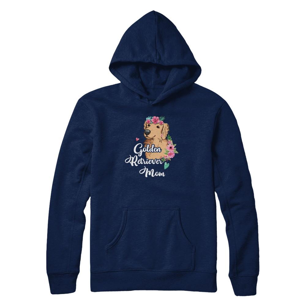 Golden Retriever Mom Funny Dog Mom Gift Idea-T-Shirt & Tank Top-Pullover Hoodie-Navy