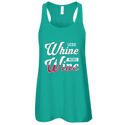 Less Whine More Wine Lover-T-Shirt & Tank Top-Women's Flowy Racerback Tank-Kelly