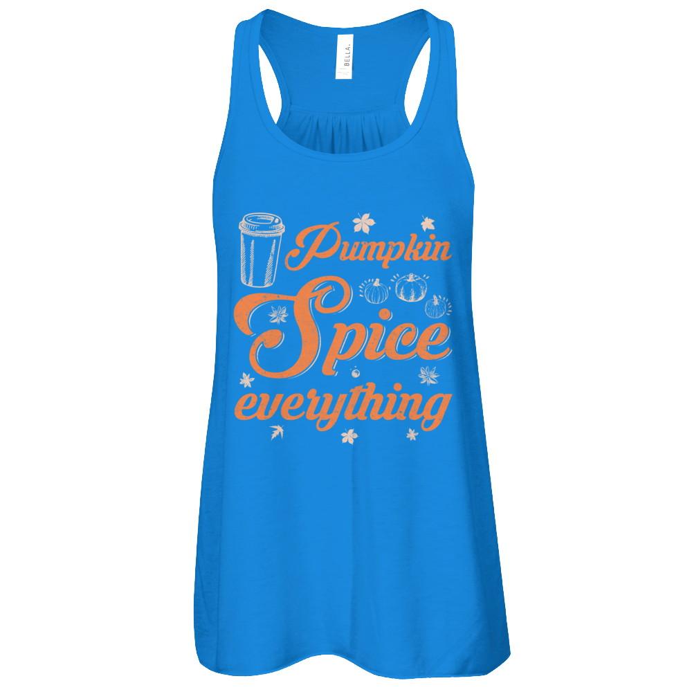 Pumpkin Spice Everything-T-Shirt & Tank Top-Women's Flowy Racerback Tank-True Royal