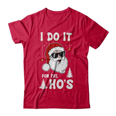 Funny Christmas Santa Ho Gift Cute Xmas Santa Naughty-T-Shirt & Sweatshirt-Classic T-Shirt-Red