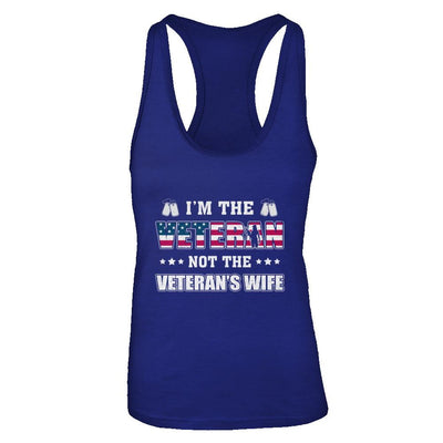 I'm The Veteran Not The Veteran's Wife-T-Shirt & Tank Top-Women's Ideal Racerback Tank-Royal