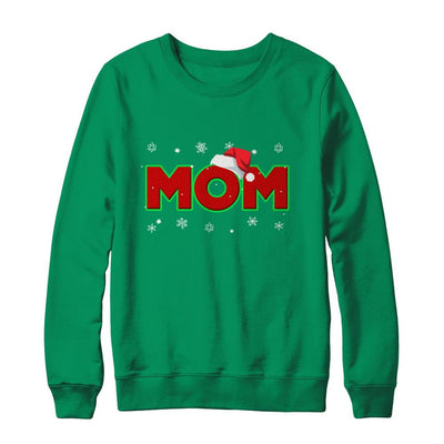 Mom Christmas Santa Ugly Sweater Gift-T-Shirt & Sweatshirt-Crewneck Sweatshirt-Irish Green
