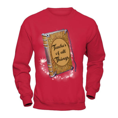 Teacher Of All Things Read Across Day-T-Shirt & Hoodie-Crewneck Sweatshirt-Red