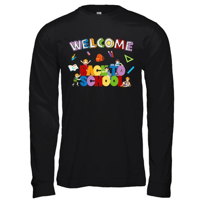 Welcome Back To School-T-Shirt & Hoodie-Long Sleeve T-Shirt-Black