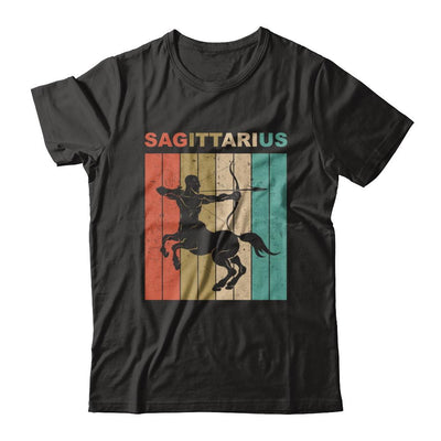 Vintage Sagittarius Zodiac November December Birthday Gift-T-Shirt & Hoodie-Classic T-Shirt-Black