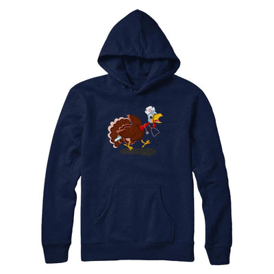 Nurse Turkey Funny Thanksgiving Day-T-Shirt & Hoodie-Pullover Hoodie-Navy