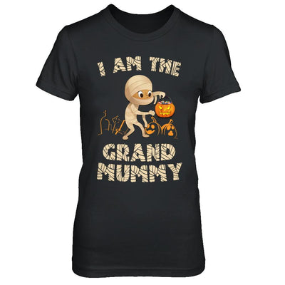 Halloween Costume I Am The The Grand Mummy Grandma-T-Shirt & Hoodie-Women's T-Shirt-Black