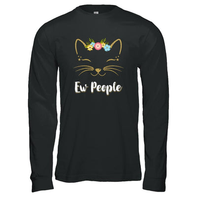 Ew People Kitty Cat-T-Shirt & Tank Top-Long Sleeve T-Shirt-Black