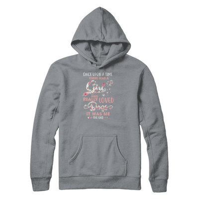 Once Upon A Time There Was A Girl Who Really Loved Dogs-T-Shirt & Tank Top-Pullover Hoodie-Light Steel