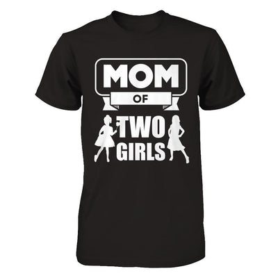 Mom Of Two Girls-T-Shirt & Hoodie-Premium T-Shirt-Black