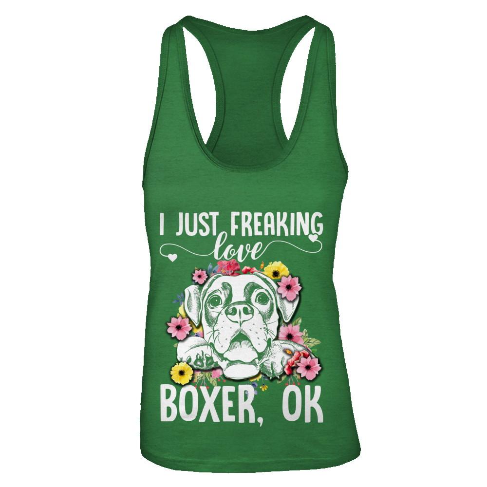 Dog I Just Freaking Love Boxer-T-Shirt & Tank Top-