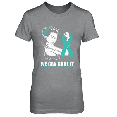 Ovarian Cancer Awareness Survivor We Can Cure It-T-Shirt & Hoodie-Women's T-Shirt-Sport Grey