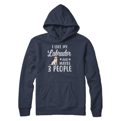 I Like My Labrador And Maybe 3 People-T-Shirt & Hoodie-Pullover Hoodie-Navy