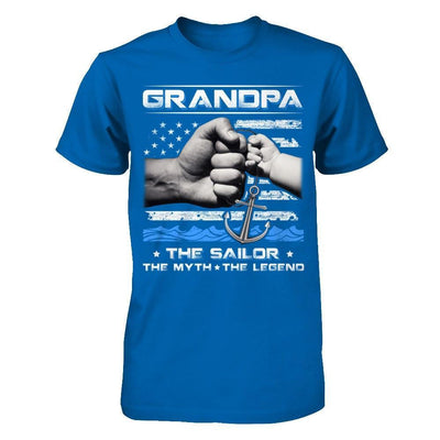 Veteran Grandpa The Sailor The Myth The Legend-T-Shirt & Hoodie-Classic T-Shirt-Royal