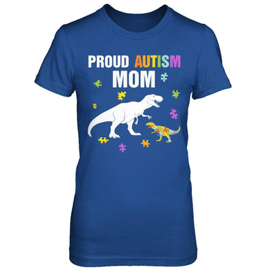 Proud Autism Mom T-Rex Dinosaur Autism Awareness-T-Shirt & Hoodie-