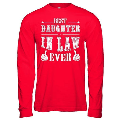 Best Daughter In Law Ever-T-Shirt & Hoodie-Long Sleeve T-Shirt-Red