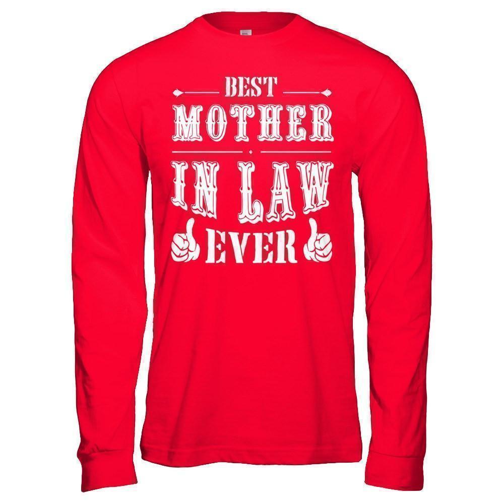 Best Mother In Law Ever-T-Shirt & Hoodie-Long Sleeve T-Shirt-Red
