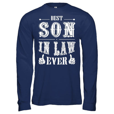 Best Son In Law Ever-T-Shirt & Hoodie-Long Sleeve T-Shirt-Navy