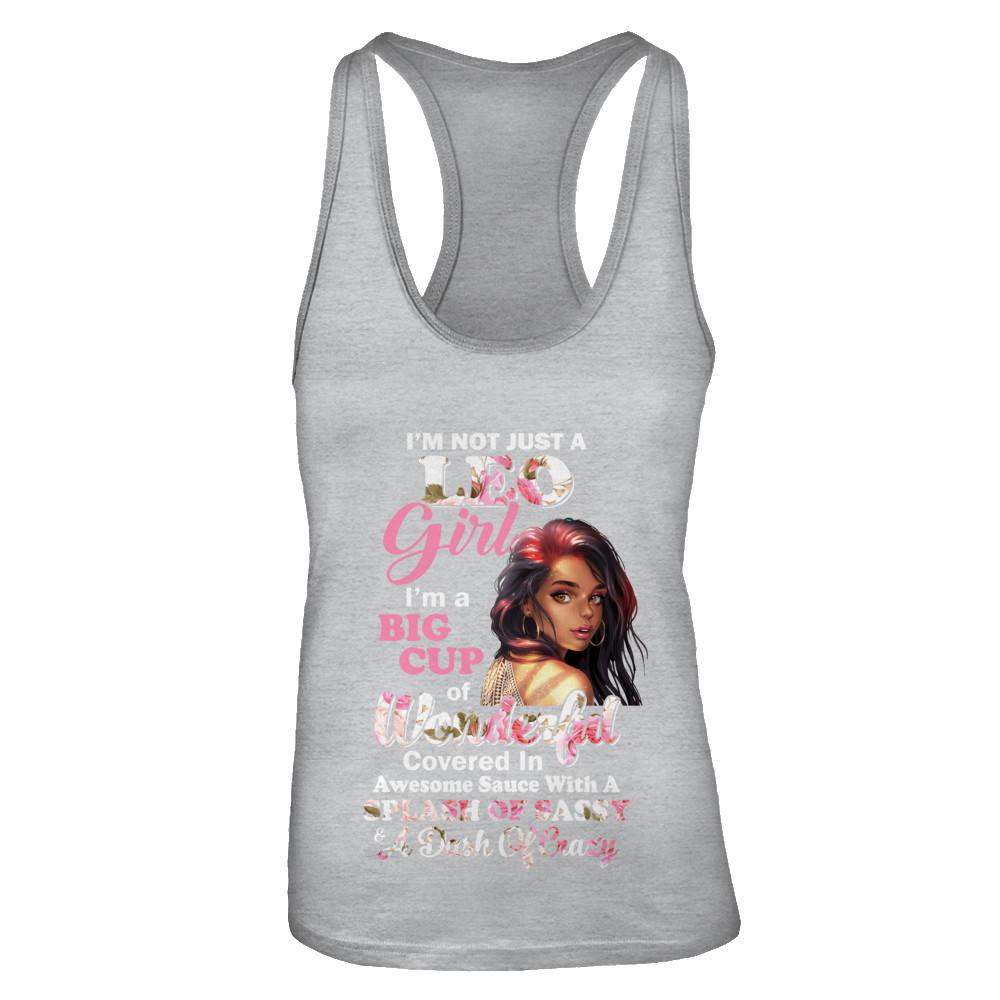 I'm Not Just A Leo Girl July August Birthday Gifts-T-Shirt & Tank Top-Women's Ideal Racerback Tank-Heather Grey