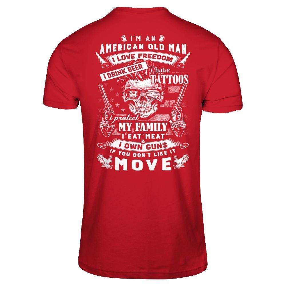 I'm An American Old Man-T-Shirt & Hoodie-Classic T-Shirt-Red