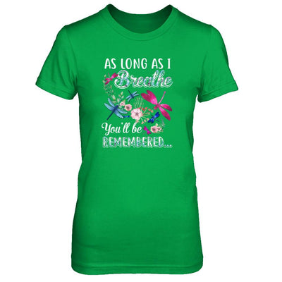 As Long As I Breathe You Will Be Remembered Dragonfly-T-Shirt & Tank Top-Women's T-Shirt-Irish Green