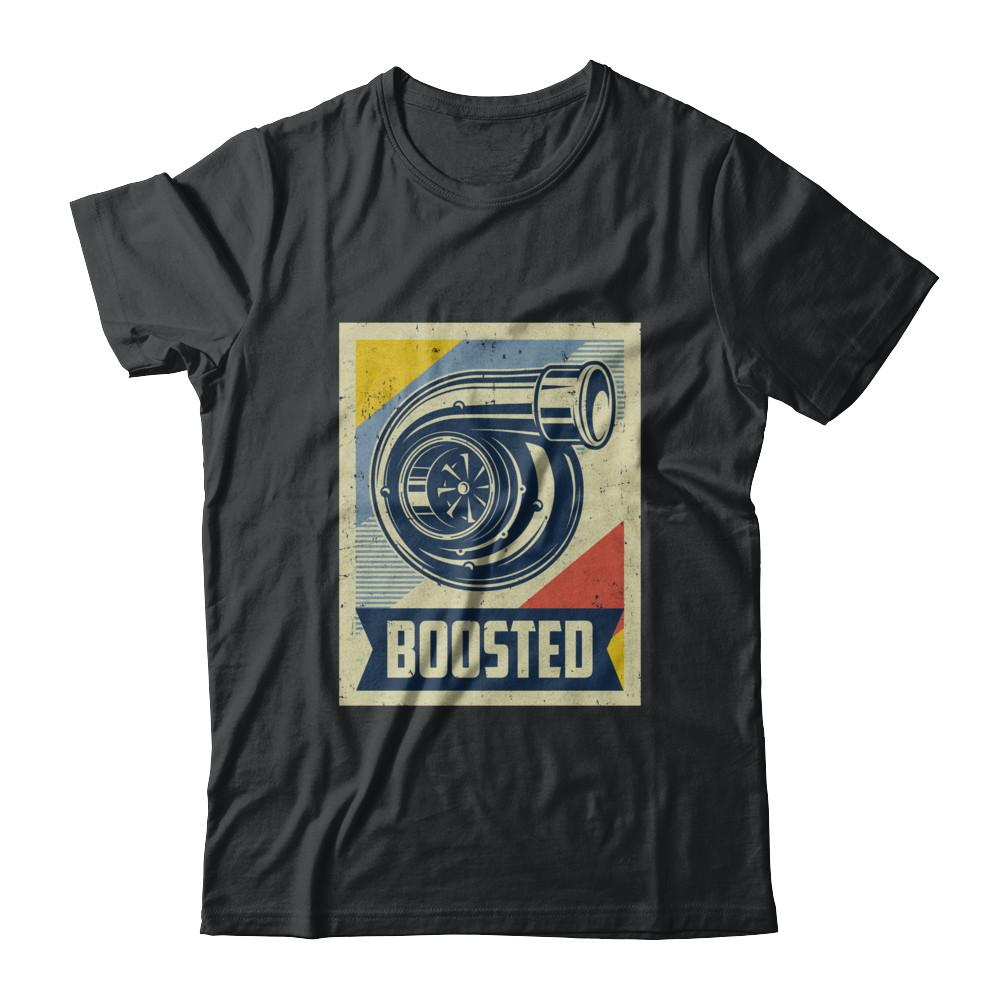 Vintage Turbo Car Boost Turbocharger Lag Retro Race-T-Shirt & Hoodie-Classic T-Shirt-Black