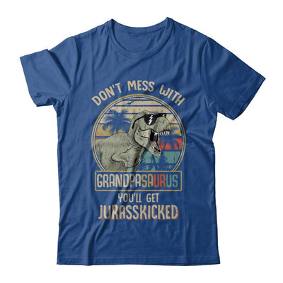 Don't Mess With Grandpasaurus You'll Get Jurasskicked-T-Shirt & Hoodie-Classic T-Shirt-Royal