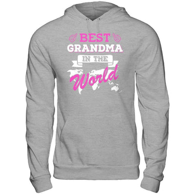 Best Grandma In The World-T-Shirt & Hoodie-Pullover Hoodie-Sport Grey