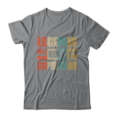 Classic Vintage Legends Are Born In September Birthday-T-Shirt & Hoodie-Classic T-Shirt-Sport Grey