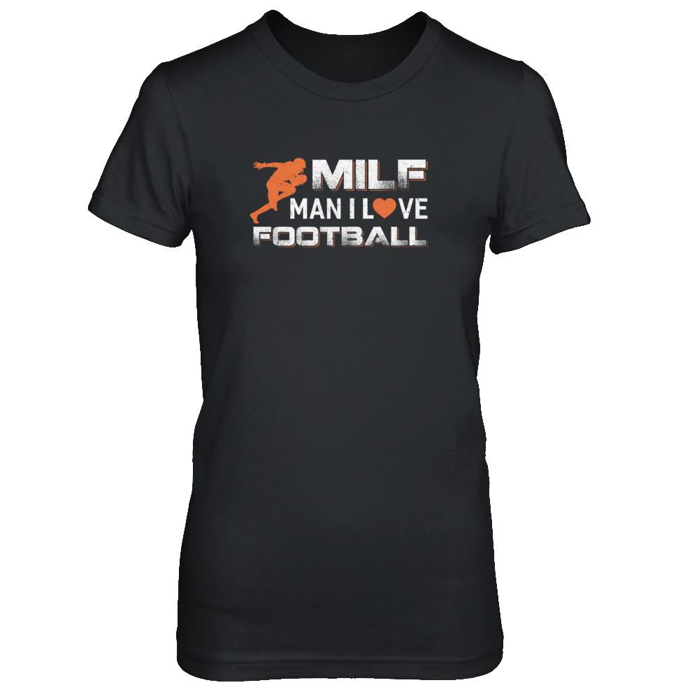 MILF Man I Love Football-T-Shirt & Tank Top-Women's T-Shirt-Black