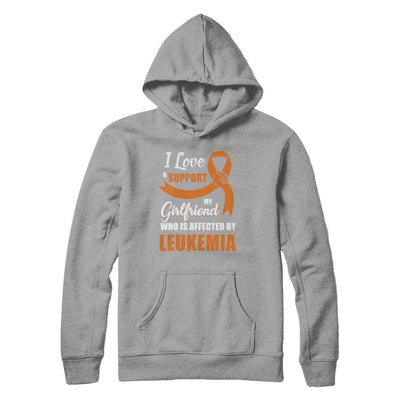Leukemia Awareness Support Orange Girlfriend Boyfriend-T-Shirt & Hoodie-Pullover Hoodie-Light Steel