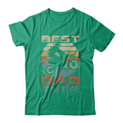 Vintage Best Motocross Dad Ever Gift Father's Day-T-Shirt & Hoodie-Classic T-Shirt-Kelly Green