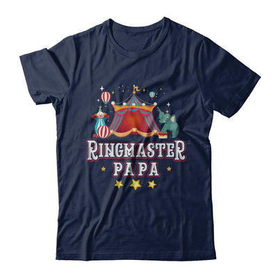 Ringmaster Papa Circus Carnival Children Party-T-Shirt & Hoodie-Classic T-Shirt-Navy