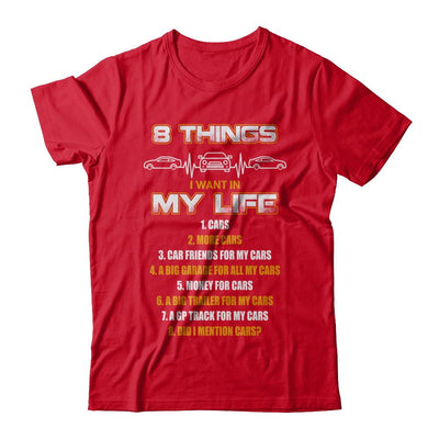 08 Things I Want In My Life Car Drift-T-Shirt & Hoodie-Premium T-Shirt-Red