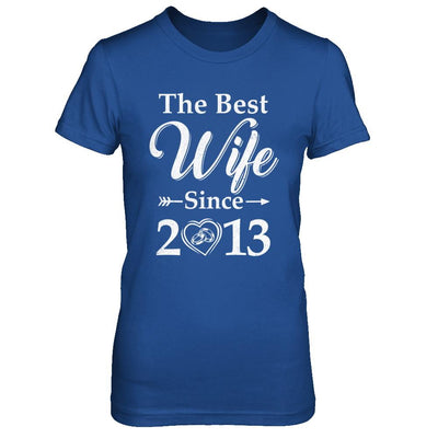 8th Married Together Anniversary Since 2013 Husband Wife-T-Shirt & Hoodie-Women's T-Shirt-Royal
