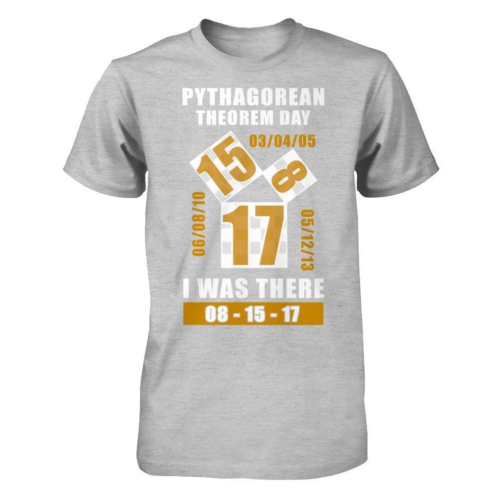 Pythagorean Theorem Day I Was There 8-15-17-T-Shirt & Hoodie-Premium T-Shirt-Heather Gray