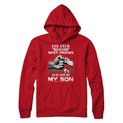 God Knew I Needed A Best Friend So He Gave My Son-T-Shirt & Hoodie-Pullover Hoodie-Red
