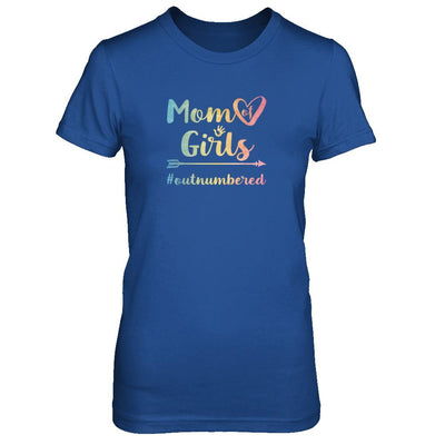 Mom Of Girls Outnumbered-T-Shirt & Tank Top-Women's T-Shirt-Royal