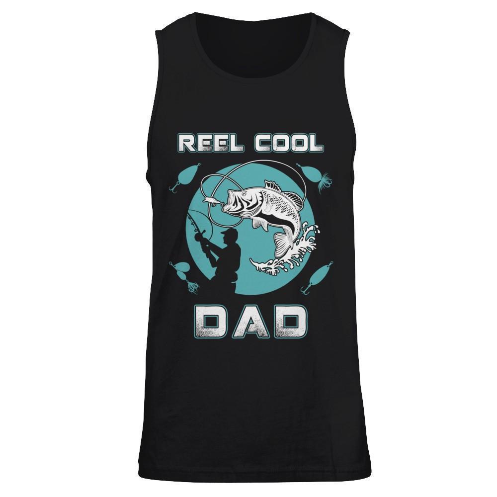 Reel Cool Dad-T-Shirt & Hoodie-Unisex Tank-Black