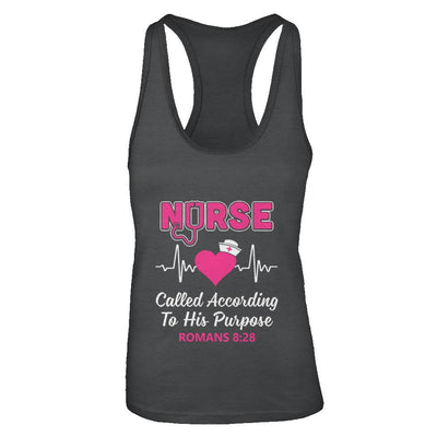 Nursing Nurse Called According To His Purpose-T-Shirt & Tank Top-Women's Ideal Racerback Tank-Black