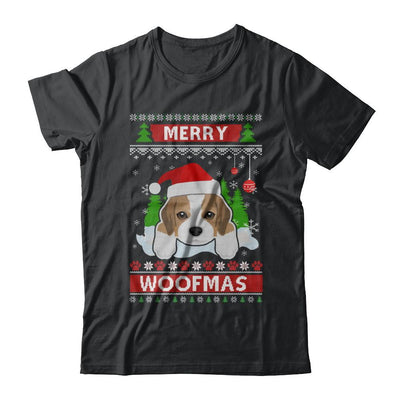 Beagle Merry Woofmas Ugly Christmas Sweater-T-Shirt & Sweatshirt-Classic T-Shirt-Black