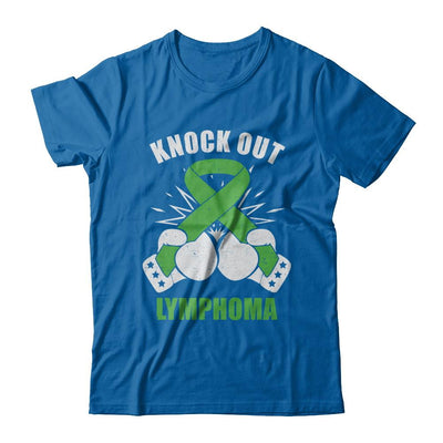 Boxing knock out Lymphoma Awareness Support-T-Shirt & Hoodie-Classic T-Shirt-Royal